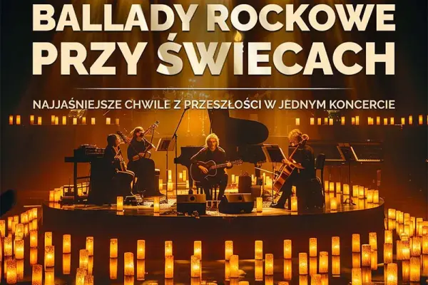 Zarezerwuj Ballady rockowe przy świecach w Olsztyn już dziś
