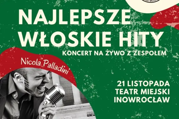 Zarezerwuj swoje miejsce na Bella Ciao - Największe włoskie przeboje | Nicola Palladini & Band w Inowrocław
