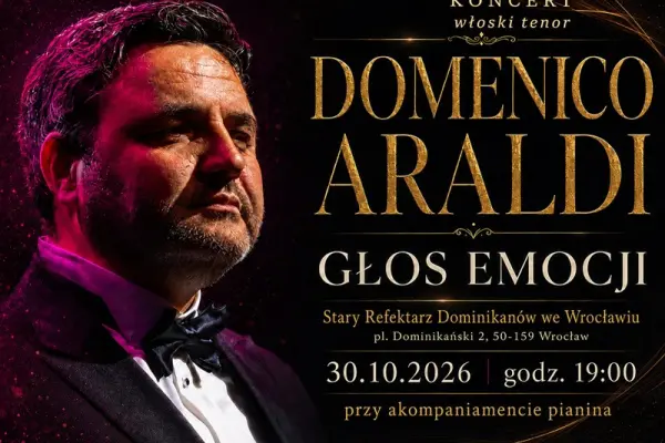 Twoje bilety na Domenico Araldi w Wrocław